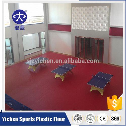 乒乓球館PVC運動地板，室內(nèi)乒乓球PVC塑膠地板